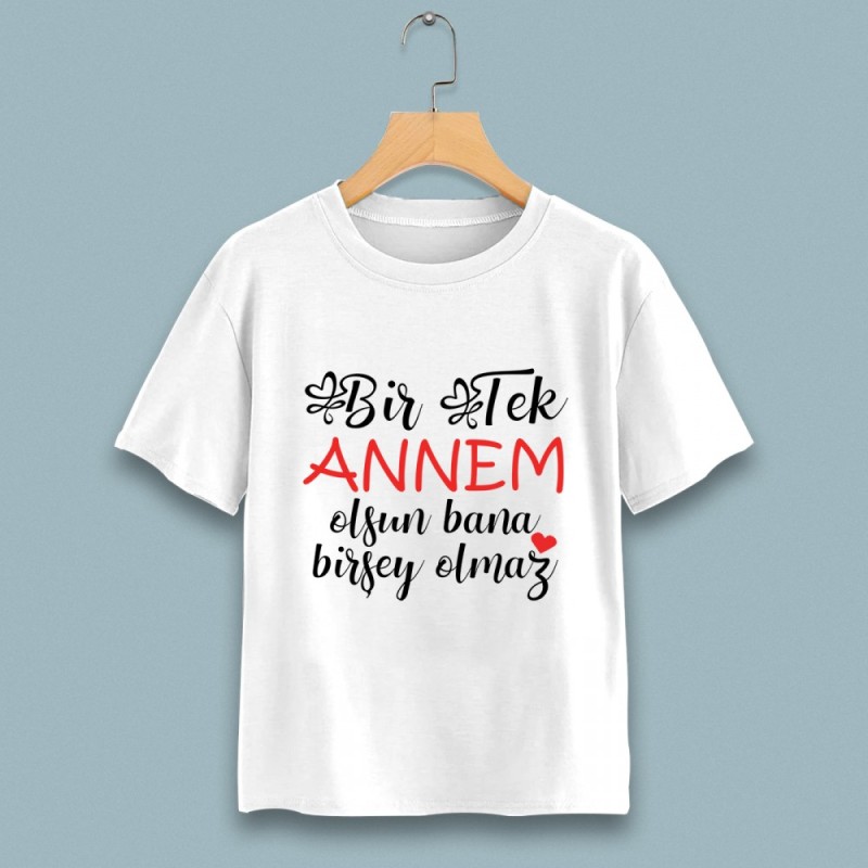 Bir tek annem olsun çocuk tshirt - 1