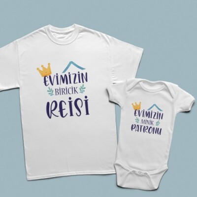 Evimizin Reisi ve minik patron baba çocuk set - 3