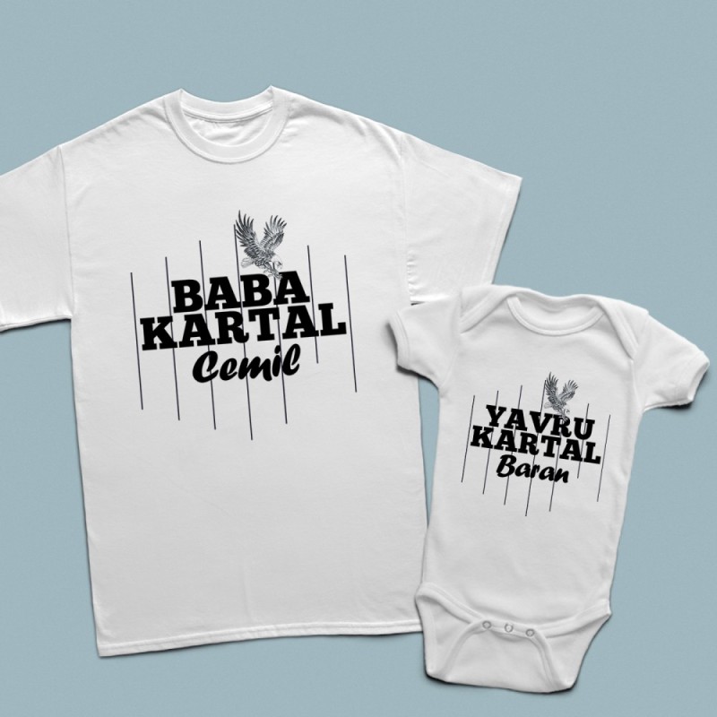 Kartal figürlü baba çocuk set - 1